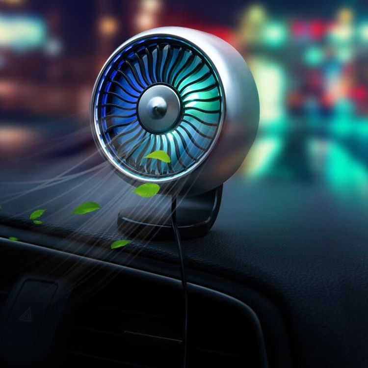 Automobile Car Air Outlet USB Interface Mini Fan