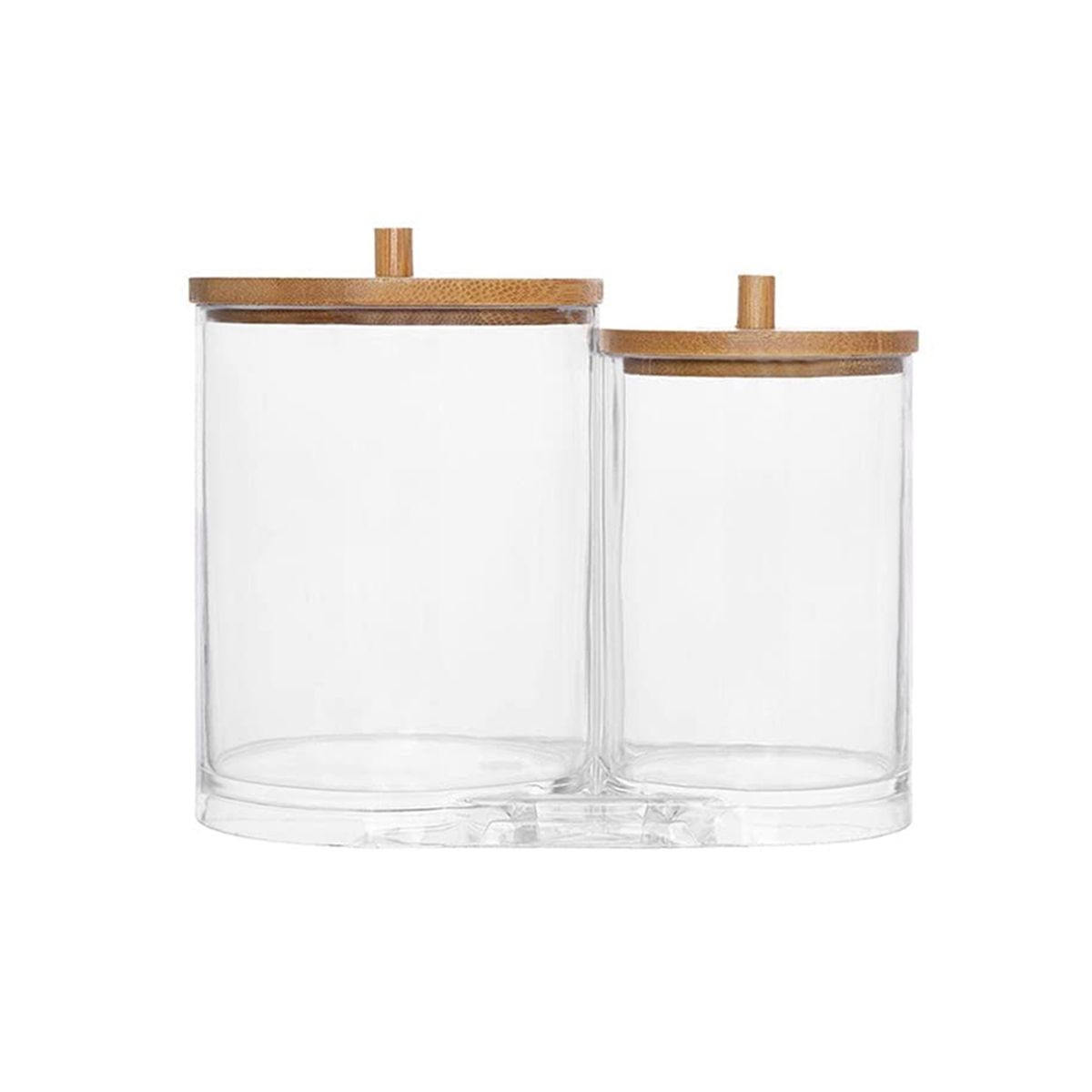 Upgrated Quality 2 In 1 Acrylic Cotton Swabs Storage Holder