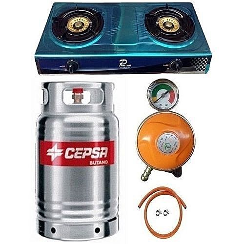 12.5kg Gas Cylinder,With Metered Regulator, Hose & Clips