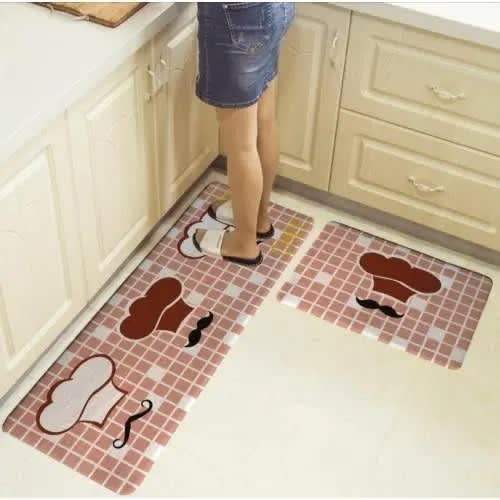 Kitchen Runner Mat - 2Pieces