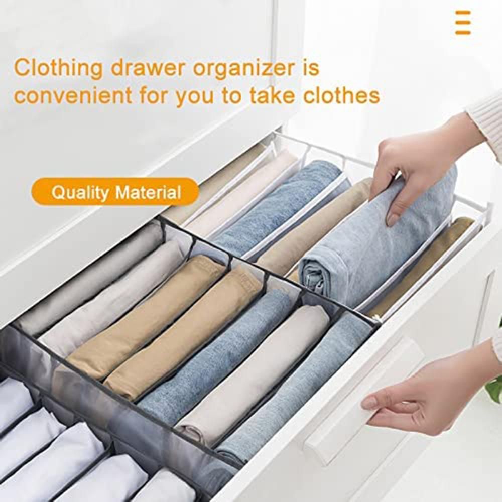 7 Grids Washable Wardrobe Clothes Organizer 2 Pcs