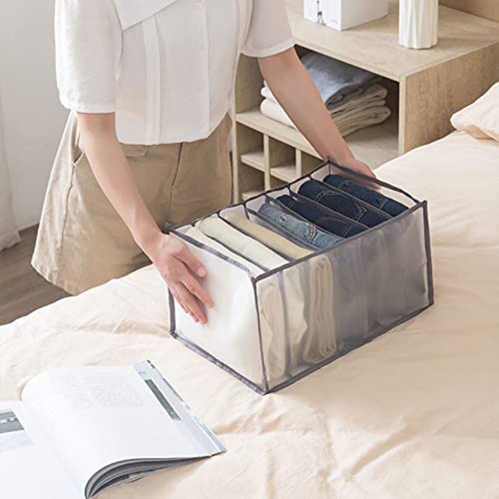 7 Grids Washable Wardrobe Clothes Organizer 2 Pcs