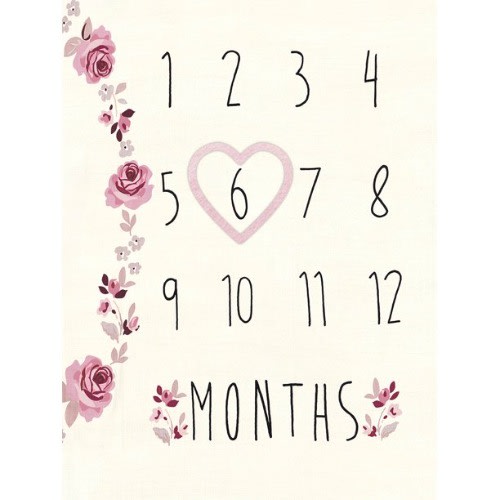Modern Moments Baby Boy Or Girl Gender Neutral Milestone Blanket & Frame Set - 2