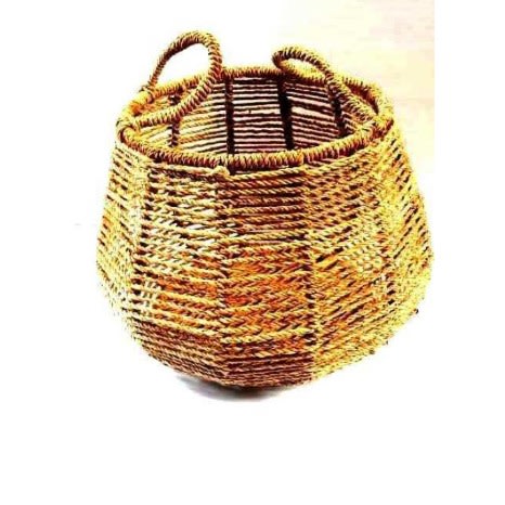 Raffia Flower Vessel -24x7