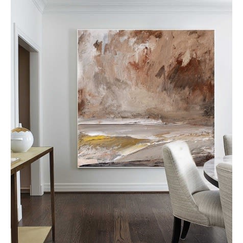 Abstract Art Picture Frame - Brown
