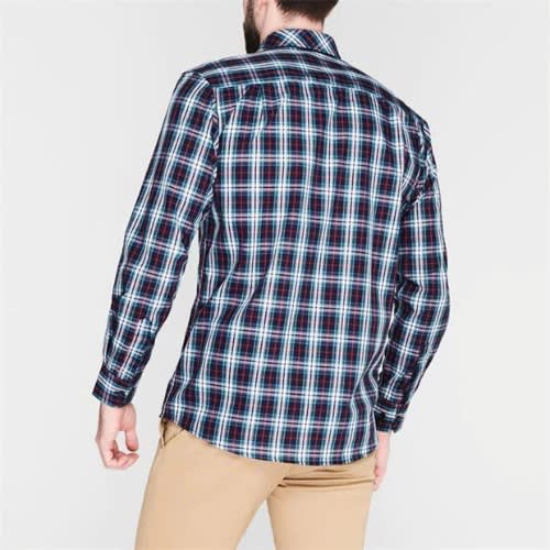 Long Sleeve Check Shirt Men