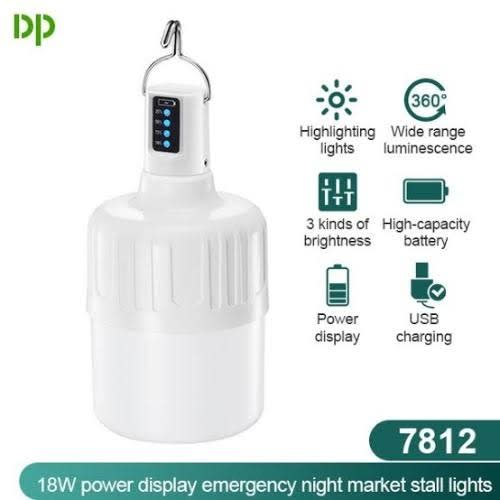 Dp Rechargeable Power Display Led Light Bulb