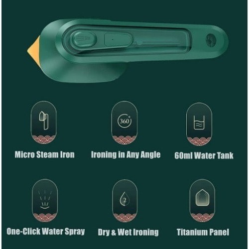 Mini Electric Steam Portable Travel Iron - 30w