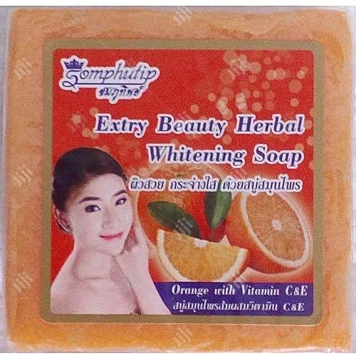Somphutip Extra Beauty Herbal Whitening Face Soap Papaya - 60g -1pc
