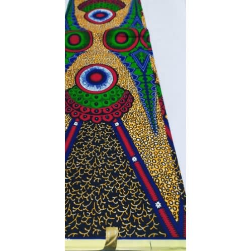Medium Size Ankara Fabrics - 6 Yards- Multicolour