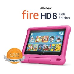 Fire 8 Edition- 10th Generations - 32GB Storage And 2GB RAM-Pink Pouch