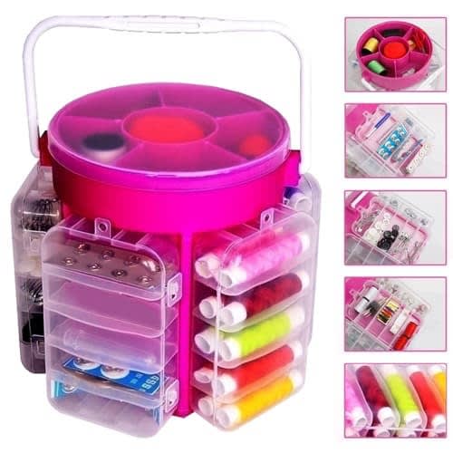 Everyday Home 210-piece Sewing Kit Deluxe Caddy