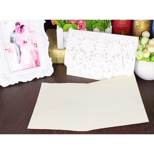 Laser Cut Wedding Invitation Card - Pack of 100
