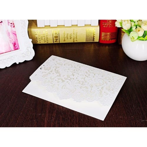 Laser Cut Wedding Invitation Card - Pack of 100