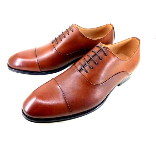 Brown Italian Calf Leather Cancun Oxford Men Shoe