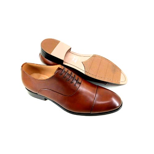 Brown Italian Calf Leather Cancun Oxford Men Shoe