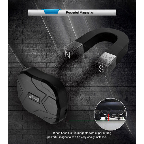 Strong Magnetic Water Proof Car Tracker - 90 Days Standby - Free Online Track - No Installtion