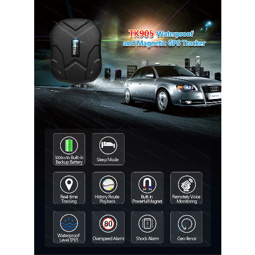Strong Magnetic Water Proof Car Tracker - 90 Days Standby - Free Online Track - No Installtion