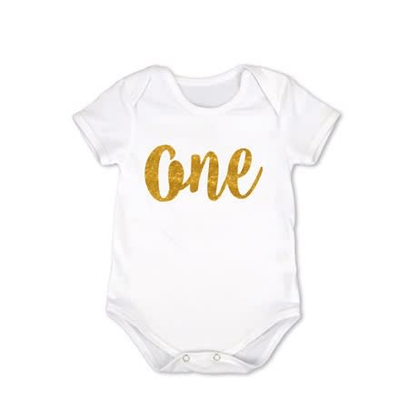 Baby Boy Girl First Birthday Romper - One