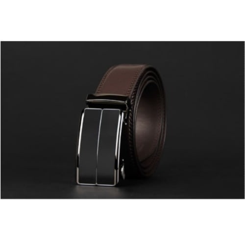 Lane Automatic Buckle Leather Belt - Brown