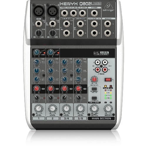 Q802usb Premium 8-input 2-bus Mixer With Xenyx Mic Preamps And Compressors