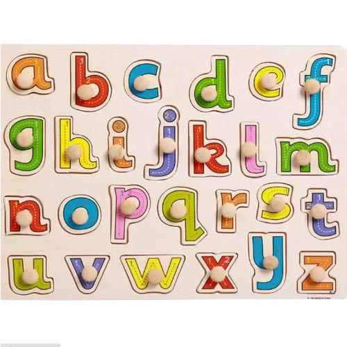 Kids  Alphabet Wooden Peg Puzzle