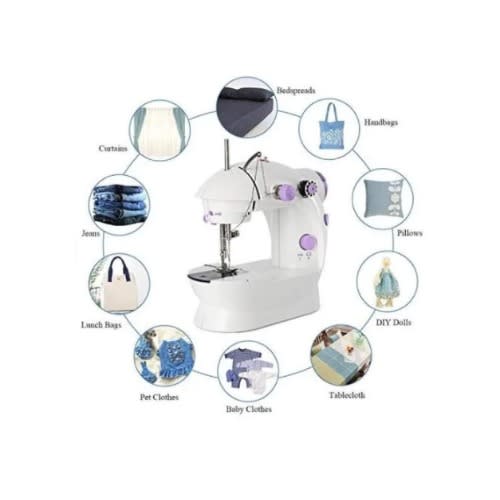 Mini Sewing Machine With Foot Pedal - Electric & Battery Operated.