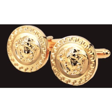 Golden Cufflinks With Gift Box