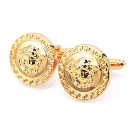 Golden Cufflinks With Gift Box