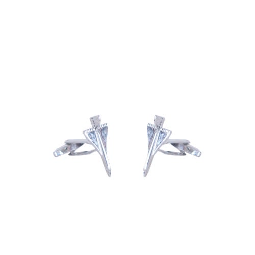 Stylish Triangular Kite Shaped Cuff Links Silver Mc-6060
