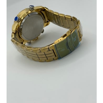 Double Timer Gold Men’s Bracelet Strap Wrist Watch