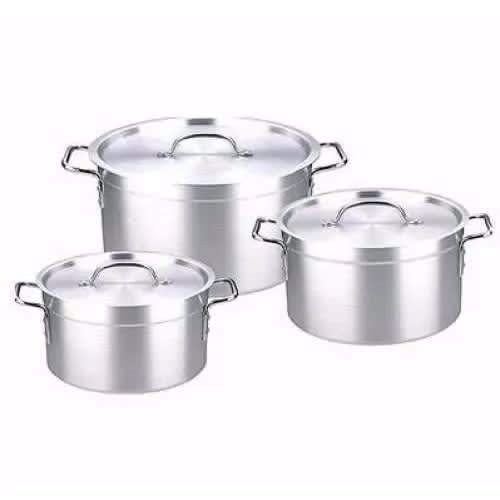 Aluminum Cookware Pot Set- 3pcs