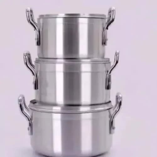 Aluminum Cookware Pot Set- 3pcs