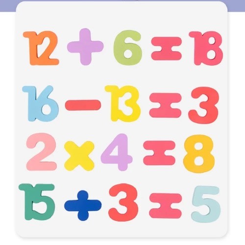 New Wooden Number Puzzle Kids Toy
