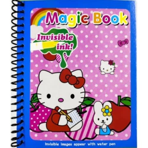Set of Colored Drawing Book With Magic Pen - 12pcs