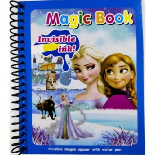 Set of Colored Drawing Book With Magic Pen - 12pcs