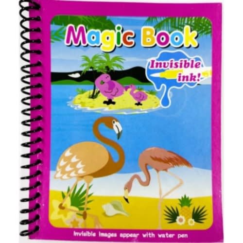 Set of Colored Drawing Book With Magic Pen - 12pcs