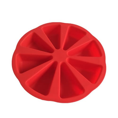 Triangle Non-stick Silicone Cake Mold - Red