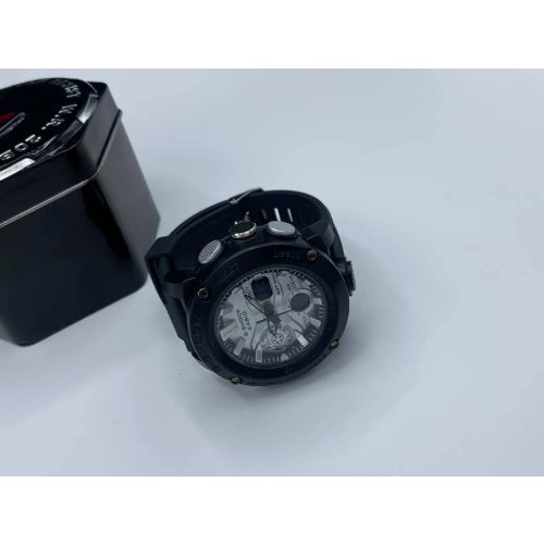 Double Timer Water Resistance Wrist Watch - Black