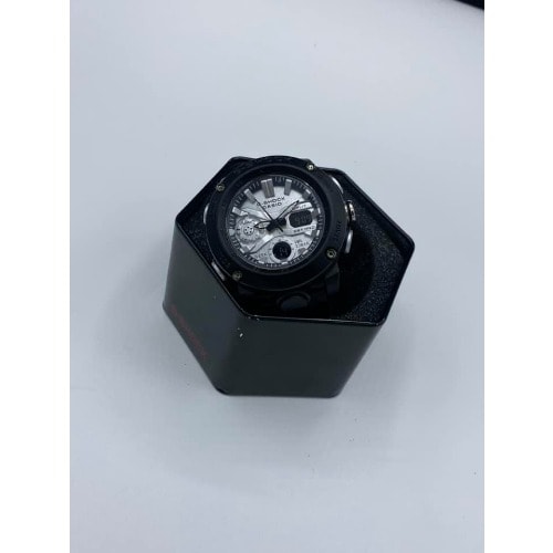 Double Timer Water Resistance Wrist Watch - Black
