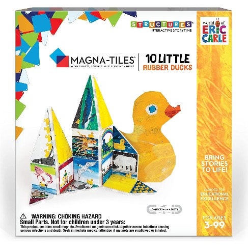 Magna-tiles By Eric Carle Magnetic Stem Toys - 10 Little Rubber Ducks