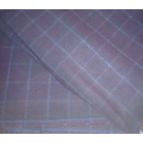 Senator Checkers Fabric For Men - Wine/ash 4 Yards