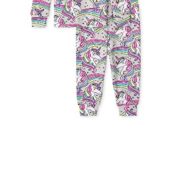 Girls Unicorn Rainbows Pyjamas Set