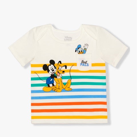 Mickey Mouse Baby Boys T-shirt & Pants Outfit - 3 Pieces