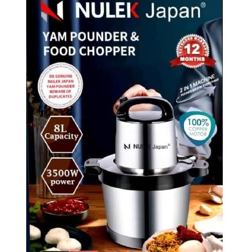 Nulek Japan - Yam Pounder And Food Processor -8L - 3500W