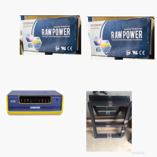 1.5kva 24v Solar Hybrid Pure Sine Wave Inverter With 2 Of 200amps Batteries