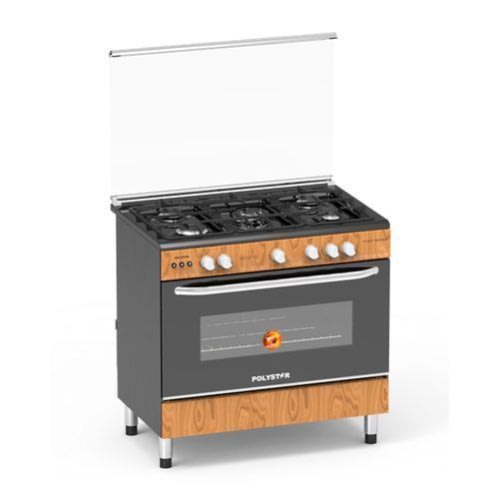 5 Gas Burners Standing Gas Cooker + Oven - Pvwd-960g5g