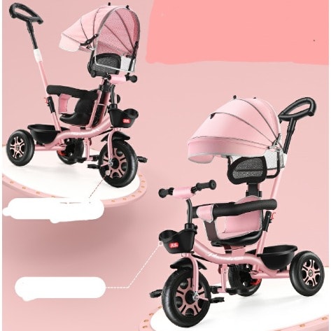 4 In 1 Baby Tricycle Kids Stroller With Adjustable