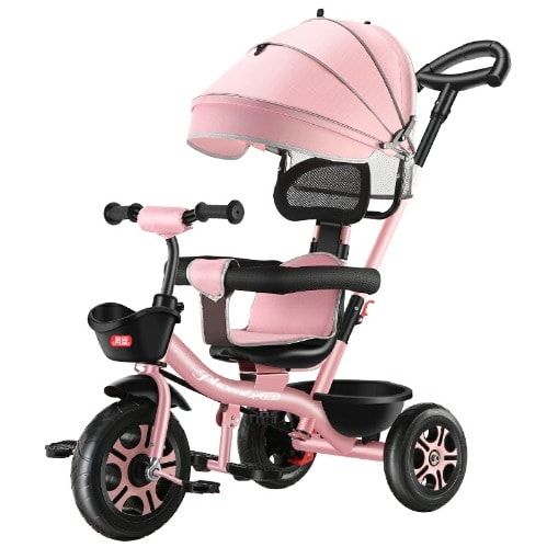 4 In 1 Baby Tricycle Kids Stroller With Adjustable