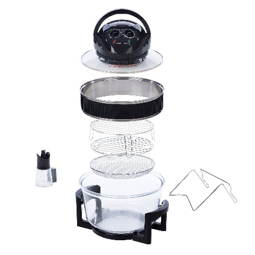 Daewoo Halogen Air Fryer With An Extension Ring- 60min Timer -Sda1032 - 17l -1300w
